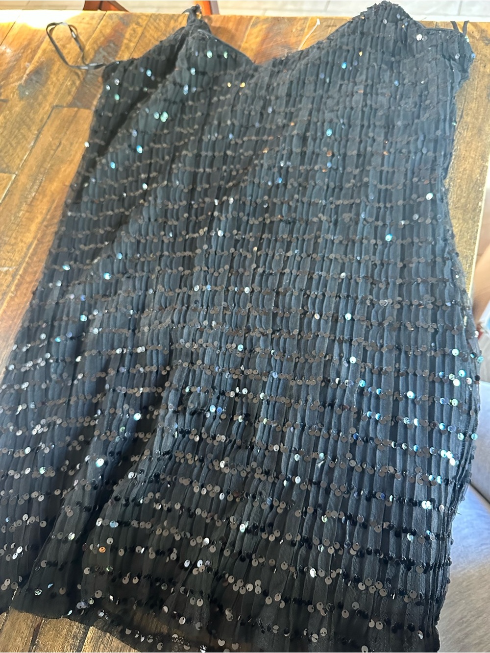 Forever 21 Black Sequin Strappy Dress